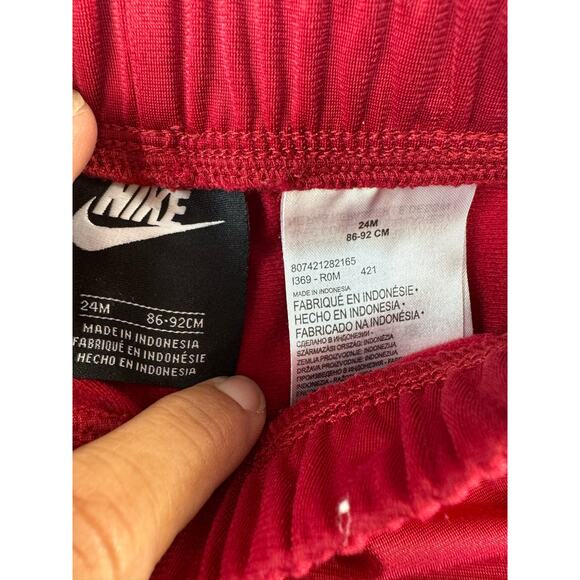 Nike jacket and pants track‎ outfit size 24 burgundy/red and black leopard print - Picture 3 of 8